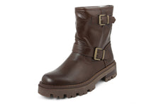 Carica l'immagine nel visualizzatore di Gallery, Stivaletti Biker Donna colore Marrone