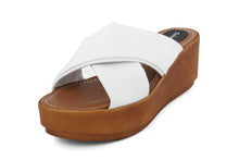Carica l'immagine nel visualizzatore di Gallery, Sandali Donna In Pelle Colore Bianco