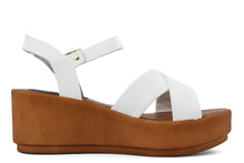 Carica l'immagine nel visualizzatore di Gallery, Sandali Donna In Pelle Colore Bianco