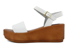 Carica l'immagine nel visualizzatore di Gallery, Sandali Donna In Pelle Colore Bianco