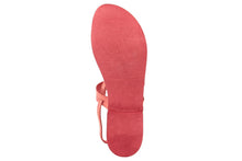 Carica l'immagine nel visualizzatore di Gallery, Sandali flat Donna in Pelle Rosso