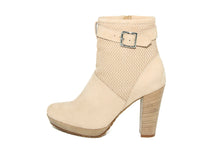Carica l'immagine nel visualizzatore di Gallery, Stivaletto con tacco Donna colore Beige