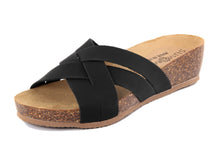 Carica l'immagine nel visualizzatore di Gallery, Sandali flat Donna in Sintetico Nero