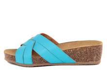 Carica l'immagine nel visualizzatore di Gallery, Sandali flat Donna in Sintetico Blu