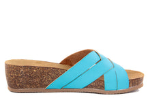 Carica l'immagine nel visualizzatore di Gallery, Sandali flat Donna in Sintetico Blu