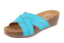 Carica l'immagine nel visualizzatore di Gallery, Sandali flat Donna in Sintetico Blu