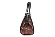 Carica l'immagine nel visualizzatore di Gallery, Borsa in pelle color Marrone Made in Italy