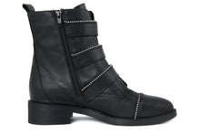 Carica l'immagine nel visualizzatore di Gallery, Stivaletti Donna in Pelle Nero