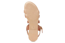Carica l'immagine nel visualizzatore di Gallery, Sandali flat Donna in Pelle Cuoio