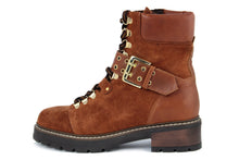 Carica l'immagine nel visualizzatore di Gallery, Stivaletti Donna in Pelle Marrone