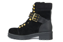 Carica l'immagine nel visualizzatore di Gallery, Stivaletti Donna in Pelle Nero