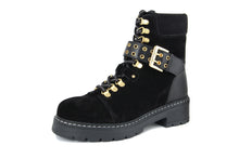 Carica l'immagine nel visualizzatore di Gallery, Stivaletti Donna in Pelle Nero