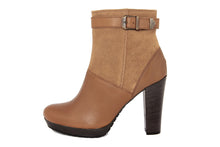 Carica l'immagine nel visualizzatore di Gallery, Stivaletto con tacco Donna colore Cuoio