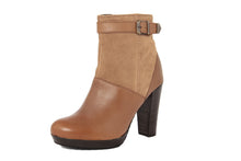 Carica l'immagine nel visualizzatore di Gallery, Stivaletto con tacco Donna colore Cuoio