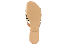 Carica l'immagine nel visualizzatore di Gallery, Sandali flat Donna in Pelle Cuoio