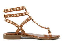 Carica l'immagine nel visualizzatore di Gallery, Sandali Donna colore Cuoio