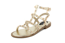 Carica l'immagine nel visualizzatore di Gallery, Sandali Donna colore Dorato
