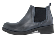 Carica l'immagine nel visualizzatore di Gallery, Stivaletto chelsea Donna in Pelle Blu
