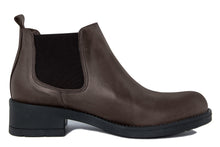 Carica l'immagine nel visualizzatore di Gallery, Stivaletto chelsea Donna in Pelle Marrone