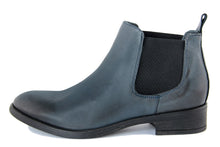 Carica l'immagine nel visualizzatore di Gallery, Stivaletto chelsea Donna in Pelle Blu