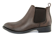 Carica l'immagine nel visualizzatore di Gallery, Stivaletto chelsea Donna in Pelle Marrone