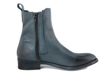 Carica l'immagine nel visualizzatore di Gallery, Stivaletto chelsea Donna in Pelle Blu