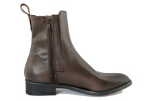 Carica l'immagine nel visualizzatore di Gallery, Stivaletto chelsea Donna in Pelle Marrone