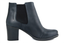 Carica l'immagine nel visualizzatore di Gallery, Stivaletto chelsea Donna in Pelle Blu