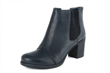 Carica l'immagine nel visualizzatore di Gallery, Stivaletto chelsea Donna in Pelle Blu