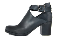 Carica l'immagine nel visualizzatore di Gallery, Stivaletto con tacco Donna in Pelle Blu