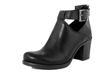 Carica l'immagine nel visualizzatore di Gallery, Stivaletto con tacco Donna in Pelle Nero