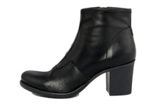 Carica l'immagine nel visualizzatore di Gallery, Stivaletto con tacco Donna in Pelle Nero