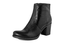 Carica l'immagine nel visualizzatore di Gallery, Stivaletto con tacco Donna in Pelle Nero