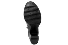 Carica l'immagine nel visualizzatore di Gallery, Stivaletto con tacco Donna in Pelle Nero