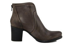 Carica l'immagine nel visualizzatore di Gallery, Stivaletto con tacco Donna in Pelle Marrone