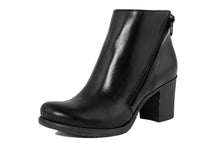 Carica l'immagine nel visualizzatore di Gallery, Stivaletto con tacco Donna in Pelle Nero