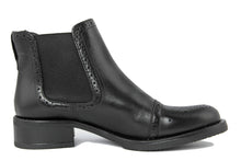 Carica l'immagine nel visualizzatore di Gallery, Stivaletto chelsea Donna in pelle Nero