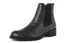Carica l'immagine nel visualizzatore di Gallery, Stivaletto Chelsea Donna in Pelle Nero