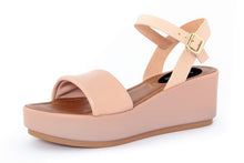 Carica l'immagine nel visualizzatore di Gallery, Sandalo con zeppa Donna colore Rosa