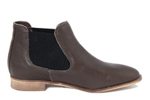 Carica l'immagine nel visualizzatore di Gallery, Stivaletto chelsea Donna in Pelle Marrone