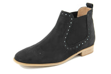 Carica l'immagine nel visualizzatore di Gallery, Stivaletto chelsea Donna in Pelle Nero