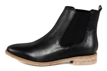 Carica l'immagine nel visualizzatore di Gallery, Stivaletto chelsea Donna in Pelle Nero