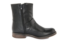 Carica l'immagine nel visualizzatore di Gallery, Stivaletto biker Donna in Pelle Nero
