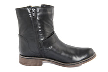 Carica l'immagine nel visualizzatore di Gallery, Stivaletto biker Donna in Pelle Nero