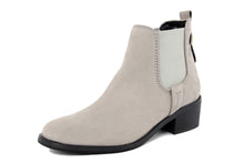Carica l'immagine nel visualizzatore di Gallery, Stivaletto chelsea Donna in Pelle Grigio