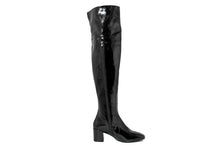 Carica l'immagine nel visualizzatore di Gallery, Stivale alto Donna in Pelle Nero