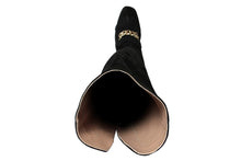 Carica l'immagine nel visualizzatore di Gallery, Stivale alto Donna in Pelle Nero