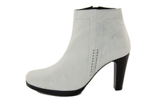Carica l'immagine nel visualizzatore di Gallery, Stivaletto con tacco Donna in Pelle Grigio