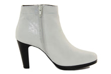 Carica l'immagine nel visualizzatore di Gallery, Stivaletto con tacco Donna in Pelle Grigio