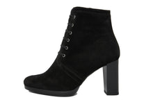 Carica l'immagine nel visualizzatore di Gallery, Stivaletto con tacco Donna in Pelle Nero